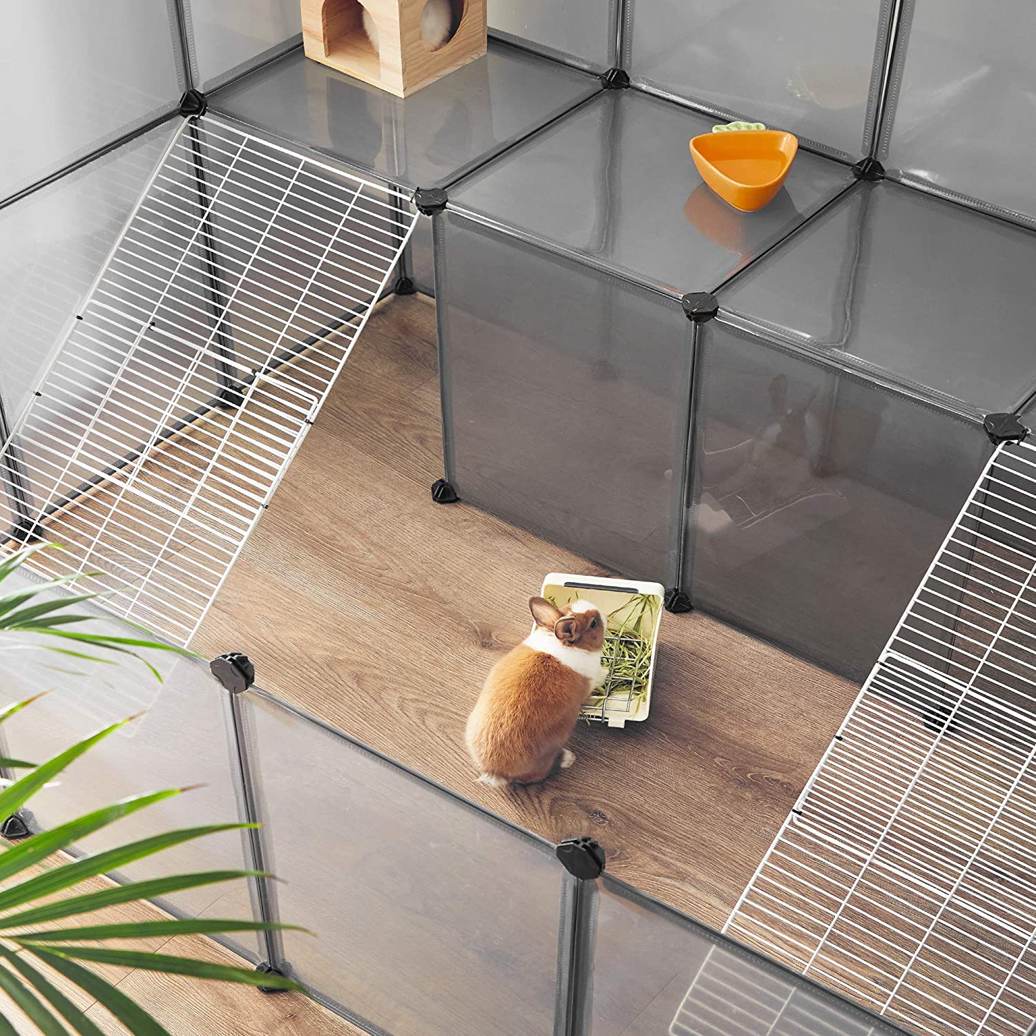 Animal house - Animal Cage - Animal Stay - For Small Animals - Gray