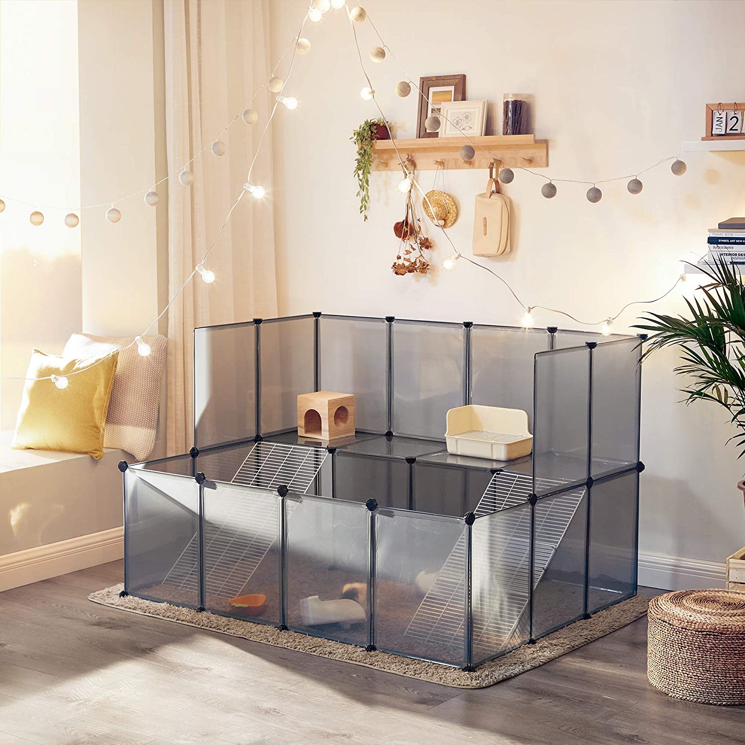 Animal house - Animal Cage - Animal Stay - For Small Animals - Gray