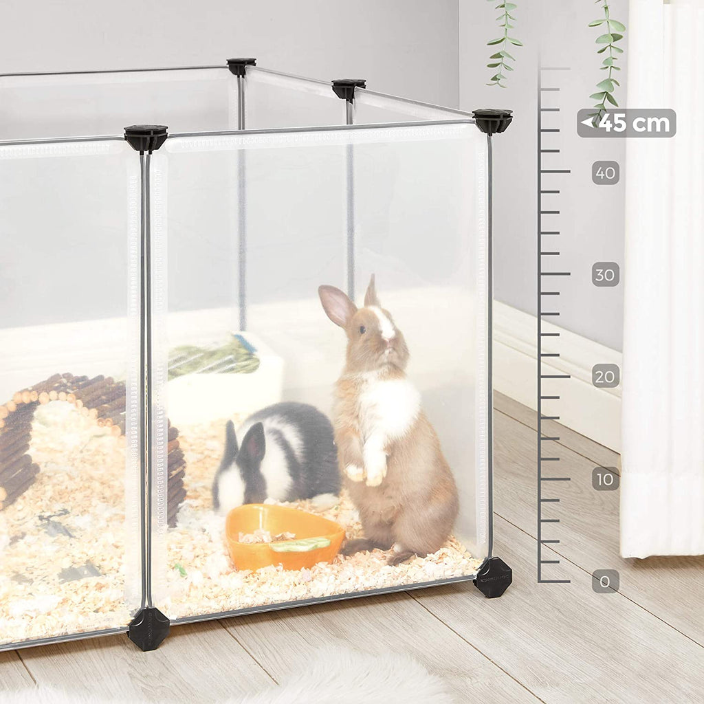 Animal Cage - Outdoor housing for hamster, guinea pig, rabbit - Transparent