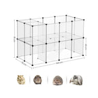 Animal Cage - Outdoor housing for hamster, guinea pig, rabbit - Transparent
