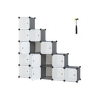 Cube cabinet - Storage cabinet - Doors - Gray