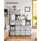 Cube cabinet - Storage cabinet - Doors - Gray