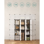 Cube cabinet - Storage cabinet - Doors - Gray