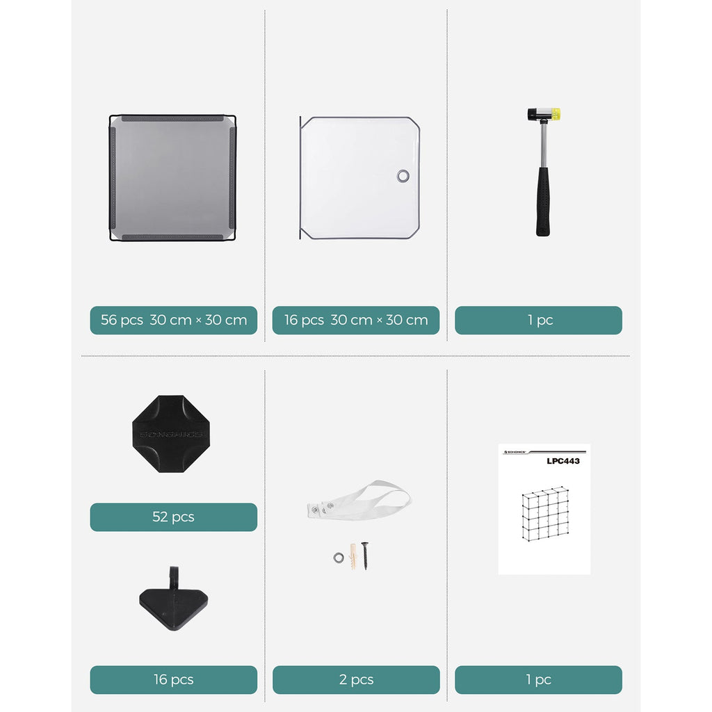 Cube cabinet - Storage cabinet - Doors - Gray