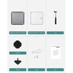 Cube cabinet - Storage cabinet - Doors - Gray