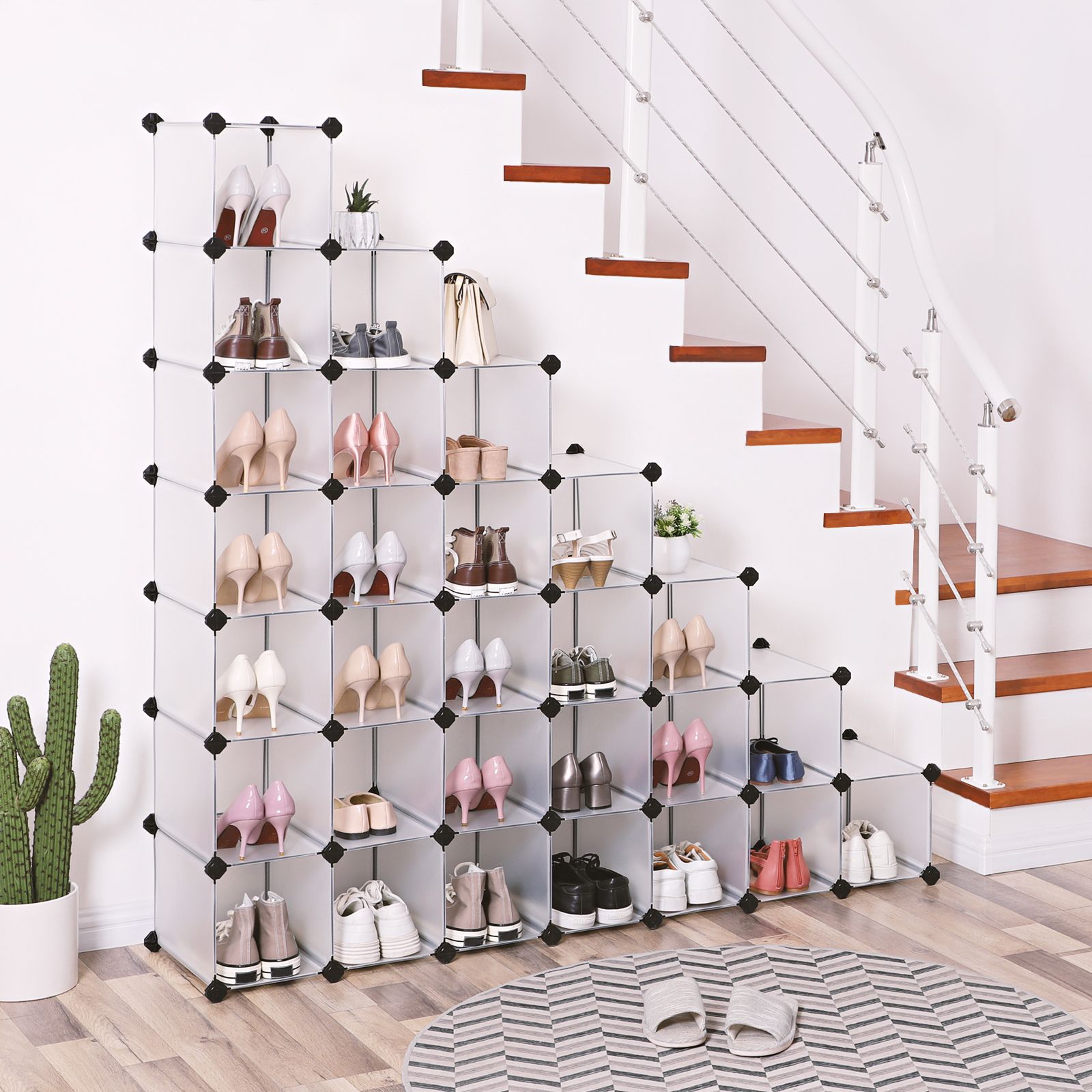 Cube cabinet - Storage cabinet - 32 compartments - Transparent design