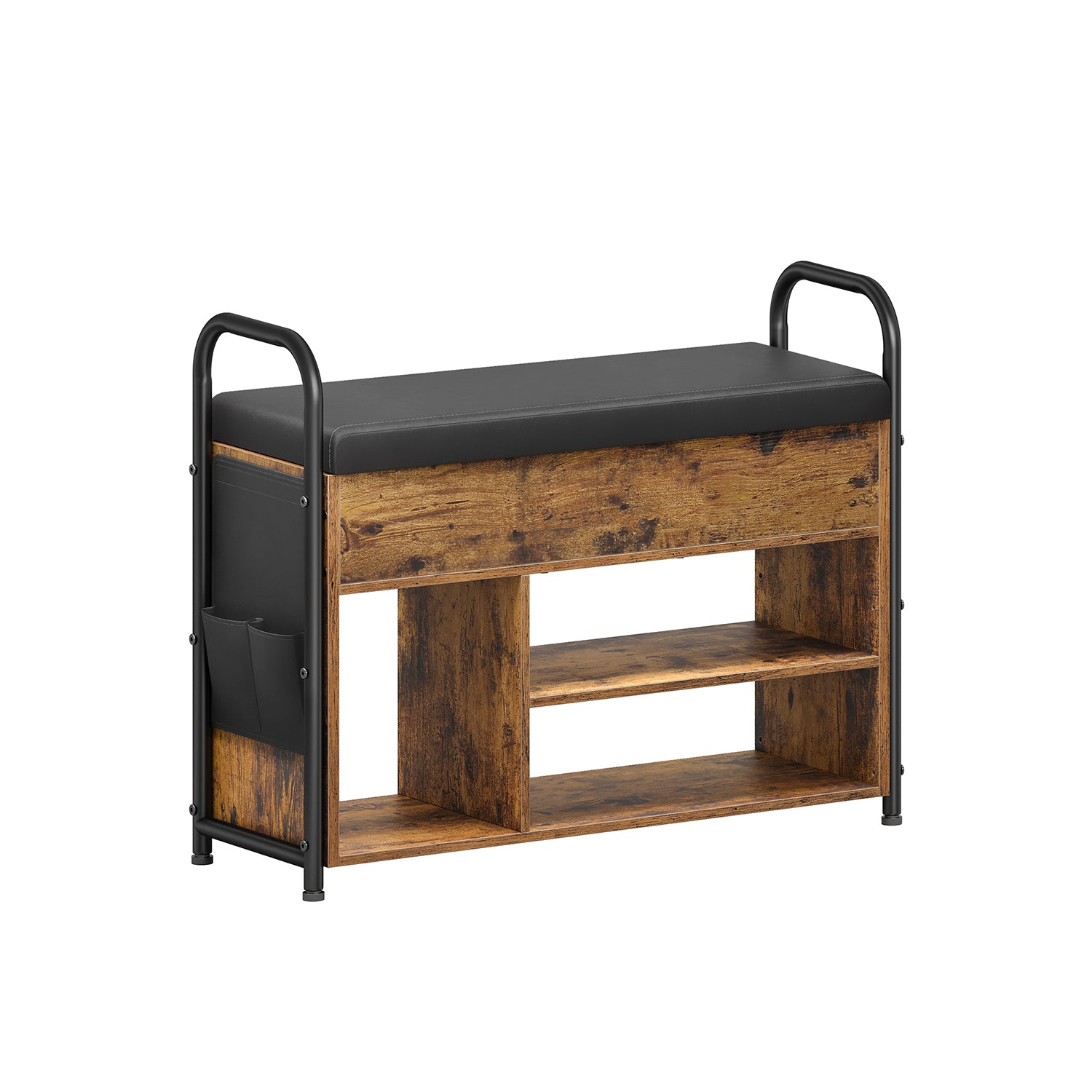 Shoe bank - with seating and handles - 80.6 cm wide