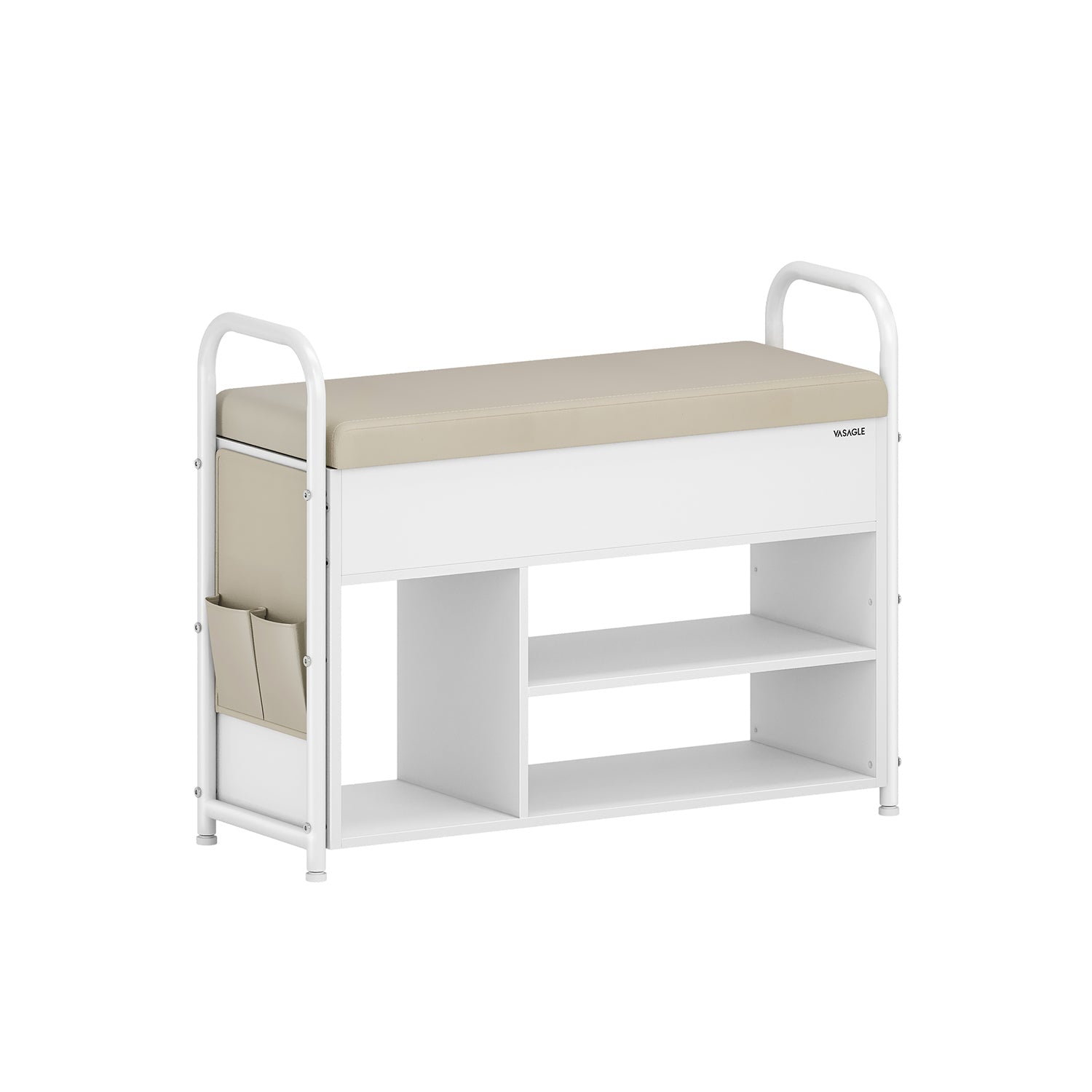 Shoe bank - with seating and handles - 80.6 cm wide