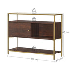 Kitchen cupboard - With glass top