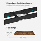 Electric desk frame - height adjustable - Memory function