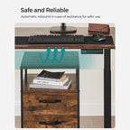 Electric desk frame - height adjustable - Memory function