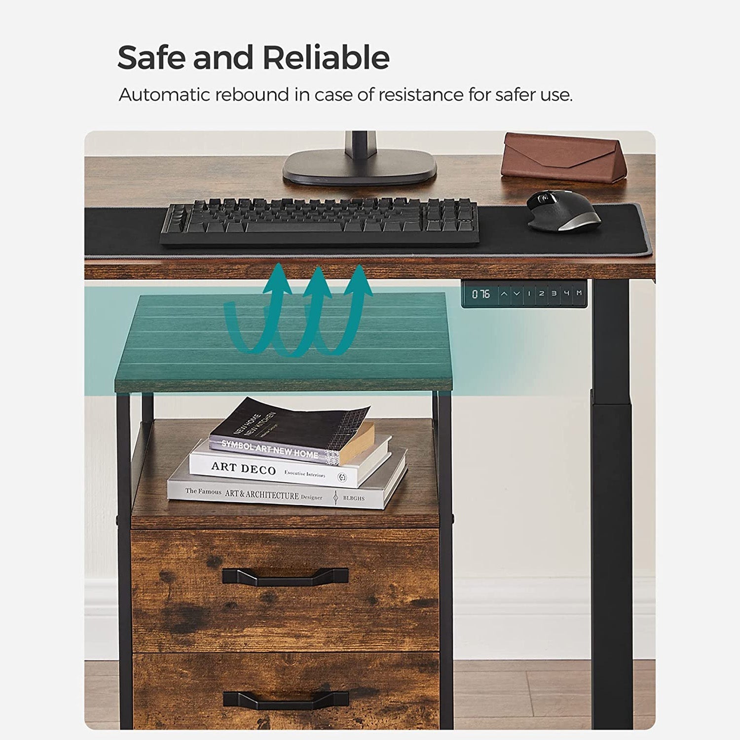 Electric desk frame - height adjustable - Memory function
