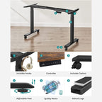 Electric desk frame - height adjustable - Memory function