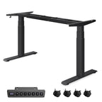 Height -adjustable desk - with memory function - with wheels