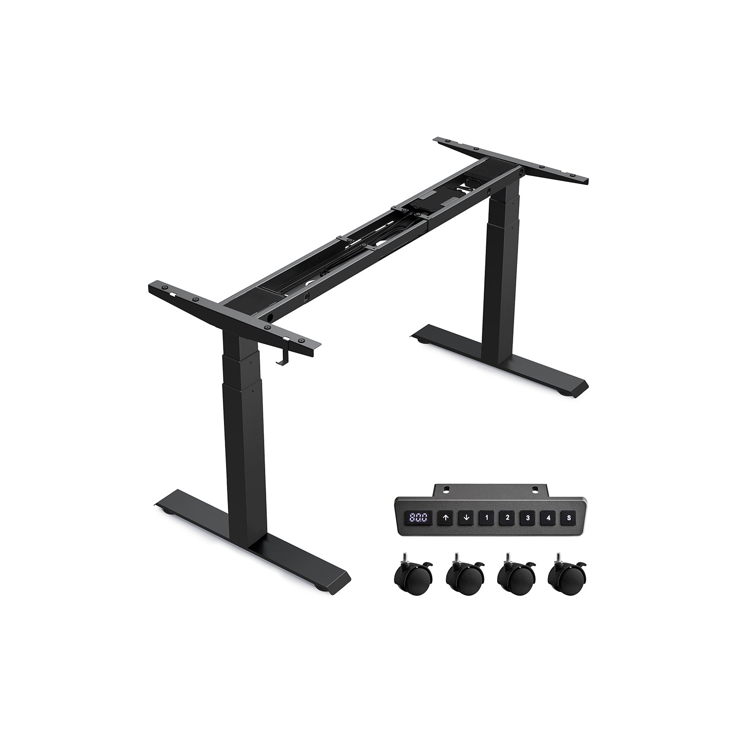 Height -adjustable desk - with memory function - with wheels
