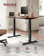 Height -adjustable desk - with memory function - with wheels