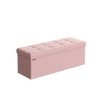 Storage bench - seating box - Foldable - load capacity 300 kg - light gray