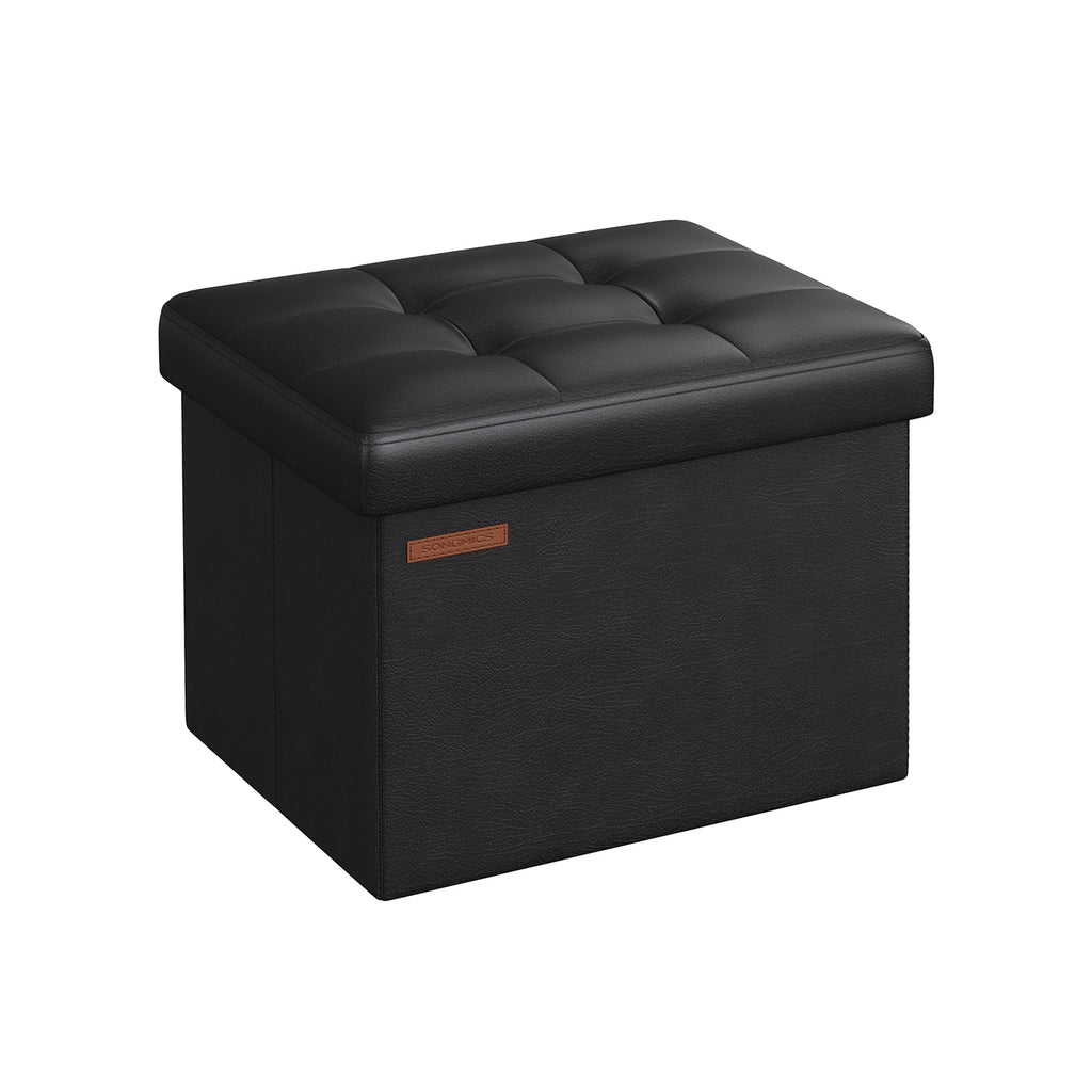 Foldable sofa with storage space 41 cm ink -black