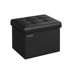 Foldable sofa with storage space 41 cm ink -black