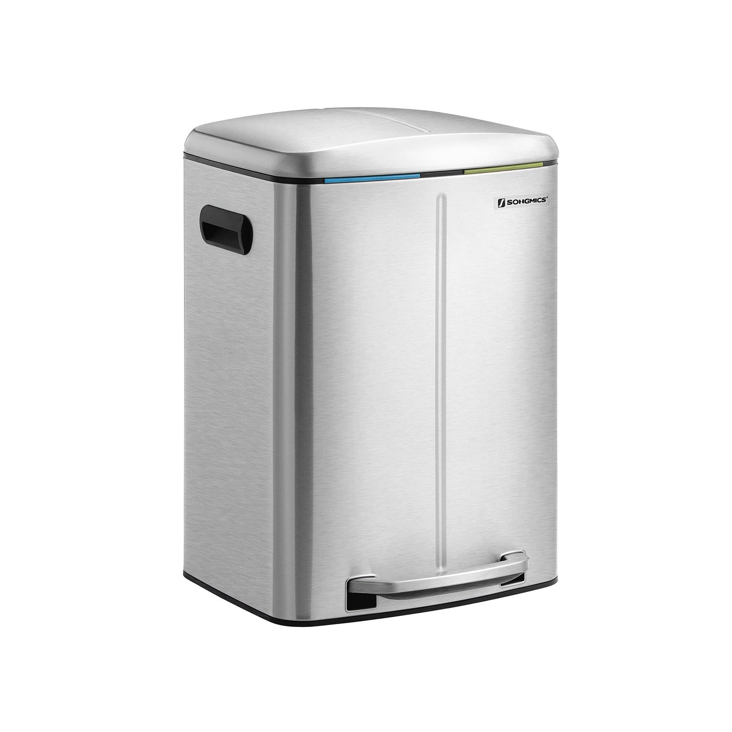 Kitchen Prullen Bin - 2 × 20 L - With soft close lid - Green gray