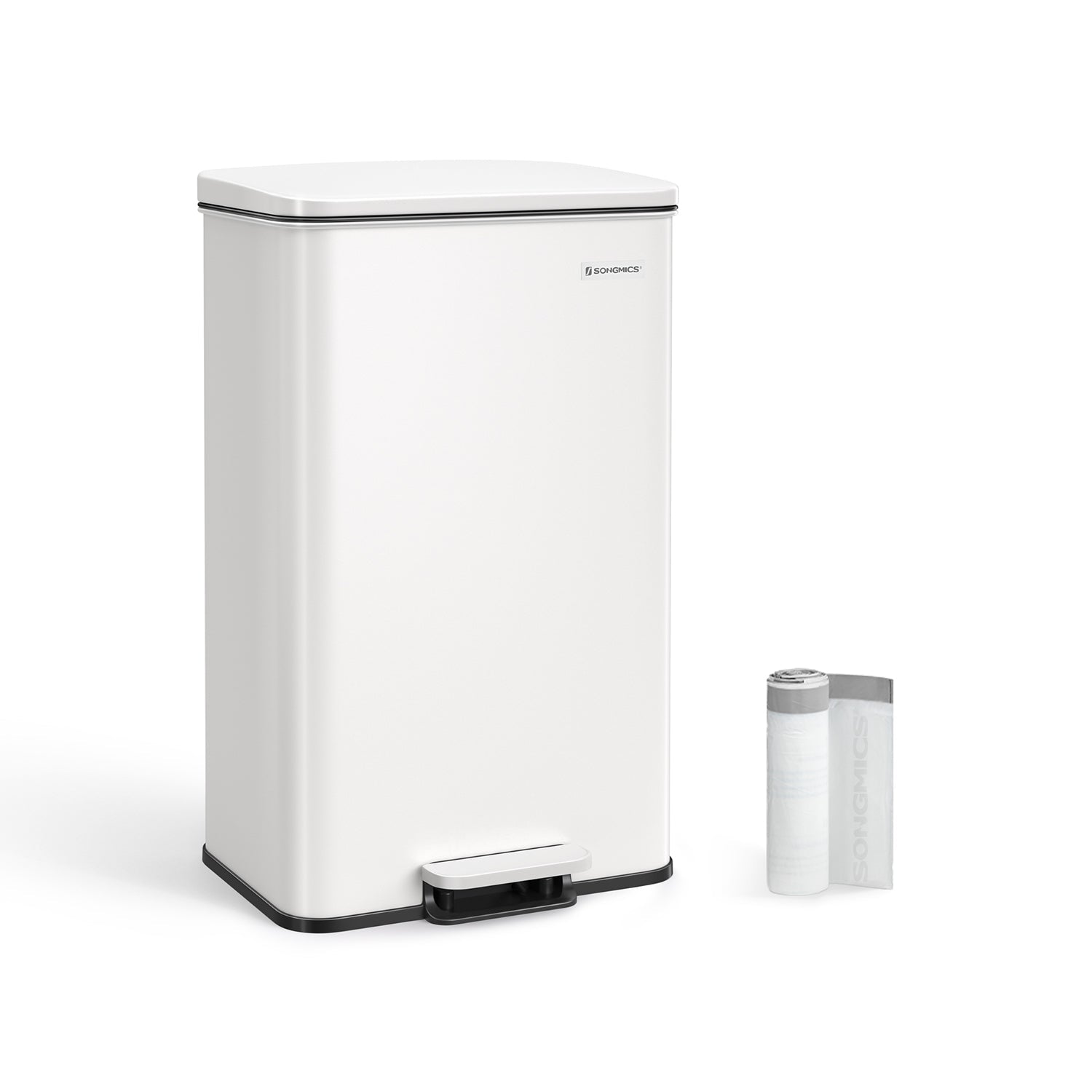 Kitchen Prullen box with lid 40 liters of sand beige