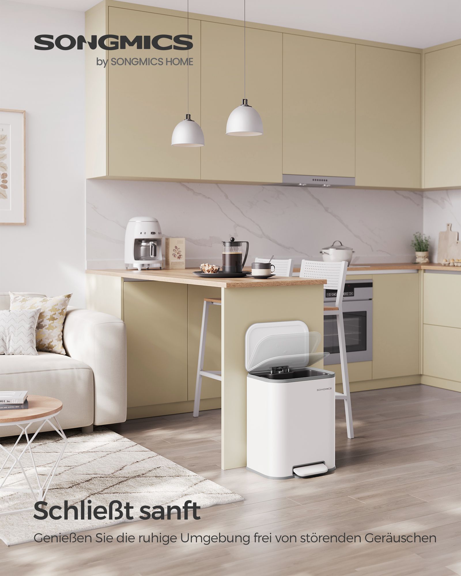 Garbage bin - 20 liters - With Wolkwit Lid