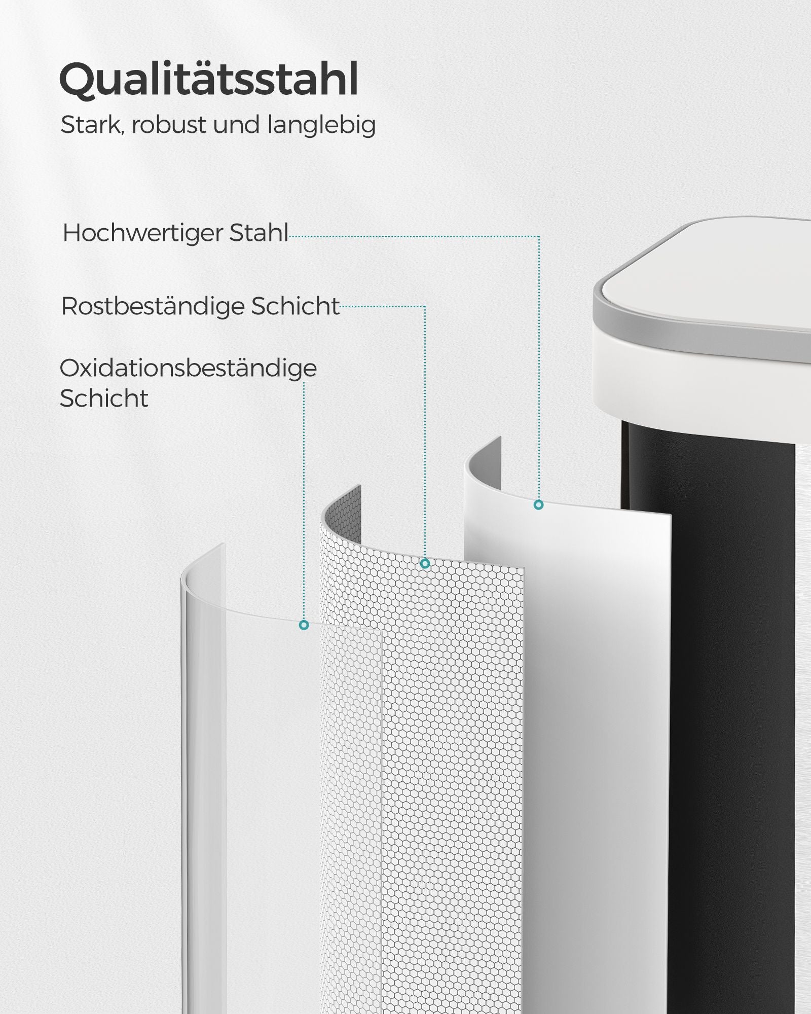 Garbage bin - 20 liters - With Wolkwit Lid