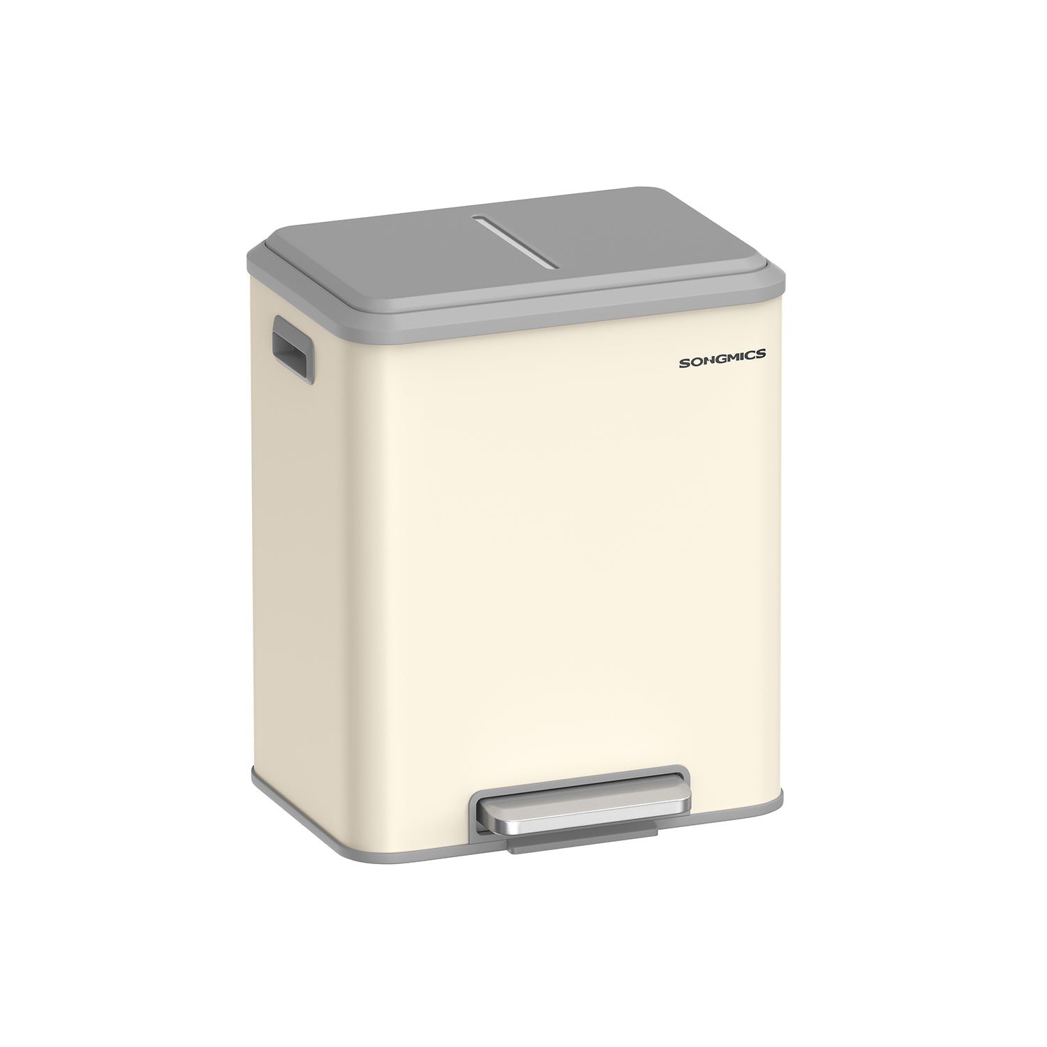 Kitchen Prullen Bin Metallic Silver