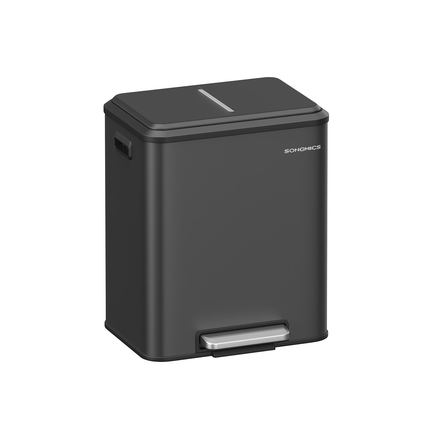 Kitchen Prullen Bin Metallic Silver