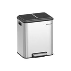 Kitchen Prullen Bin Metallic Silver