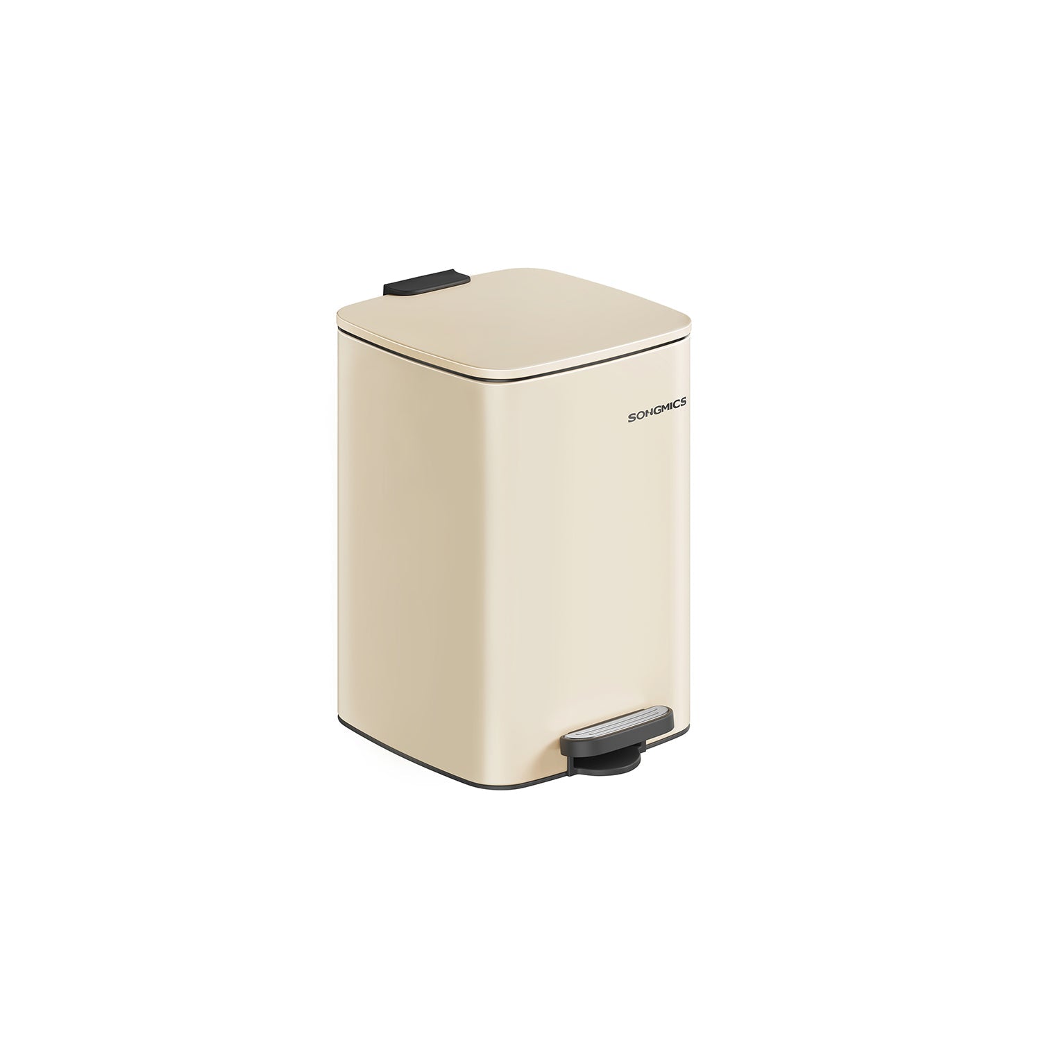 Garbage can 20 liters made of cloud white steel