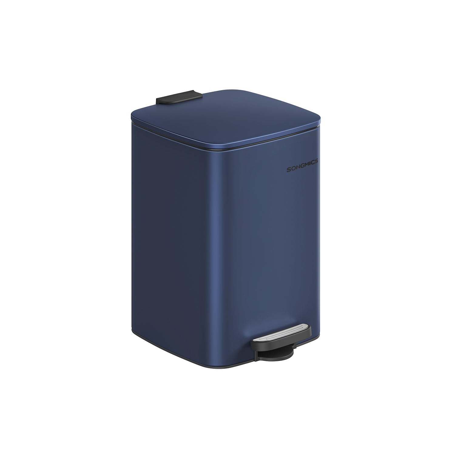 Garbage can 20 liters made of cloud white steel
