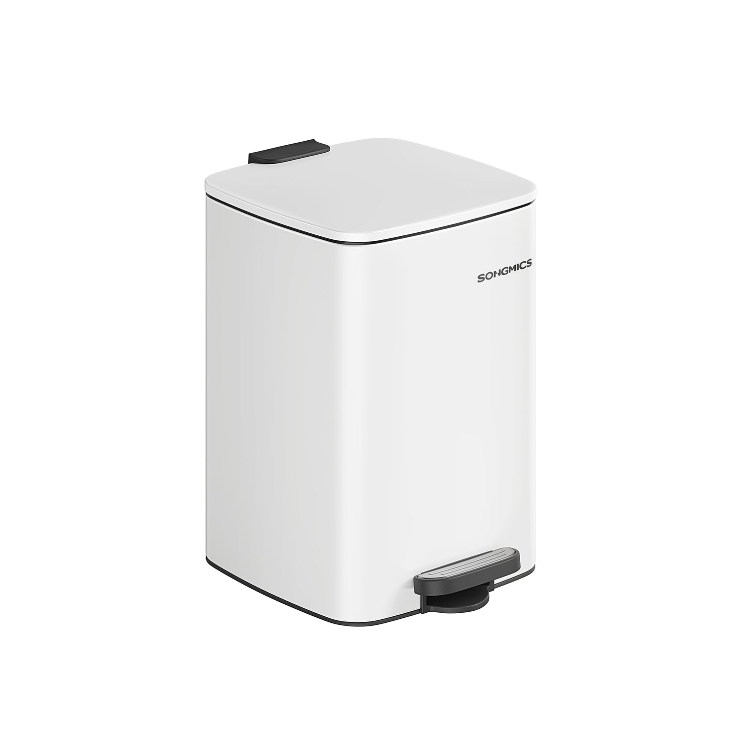 Garbage can 20 liters made of cloud white steel