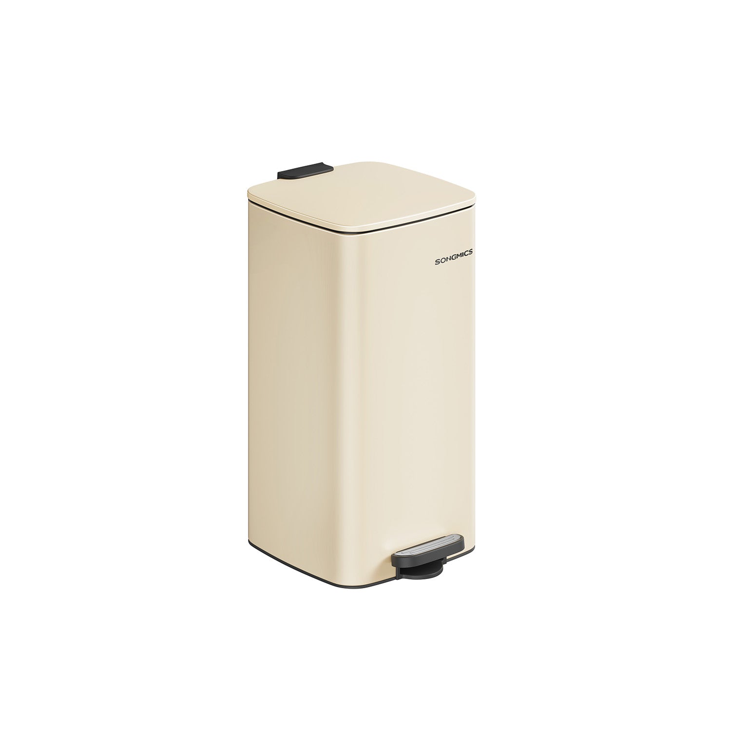 Garbage can 30 liters made of cloud white steel