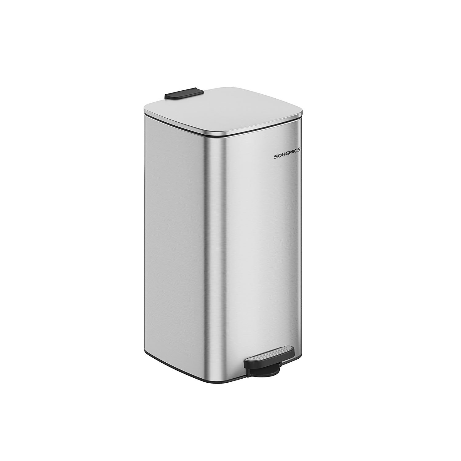 Garbage can 30 liters made of cloud white steel