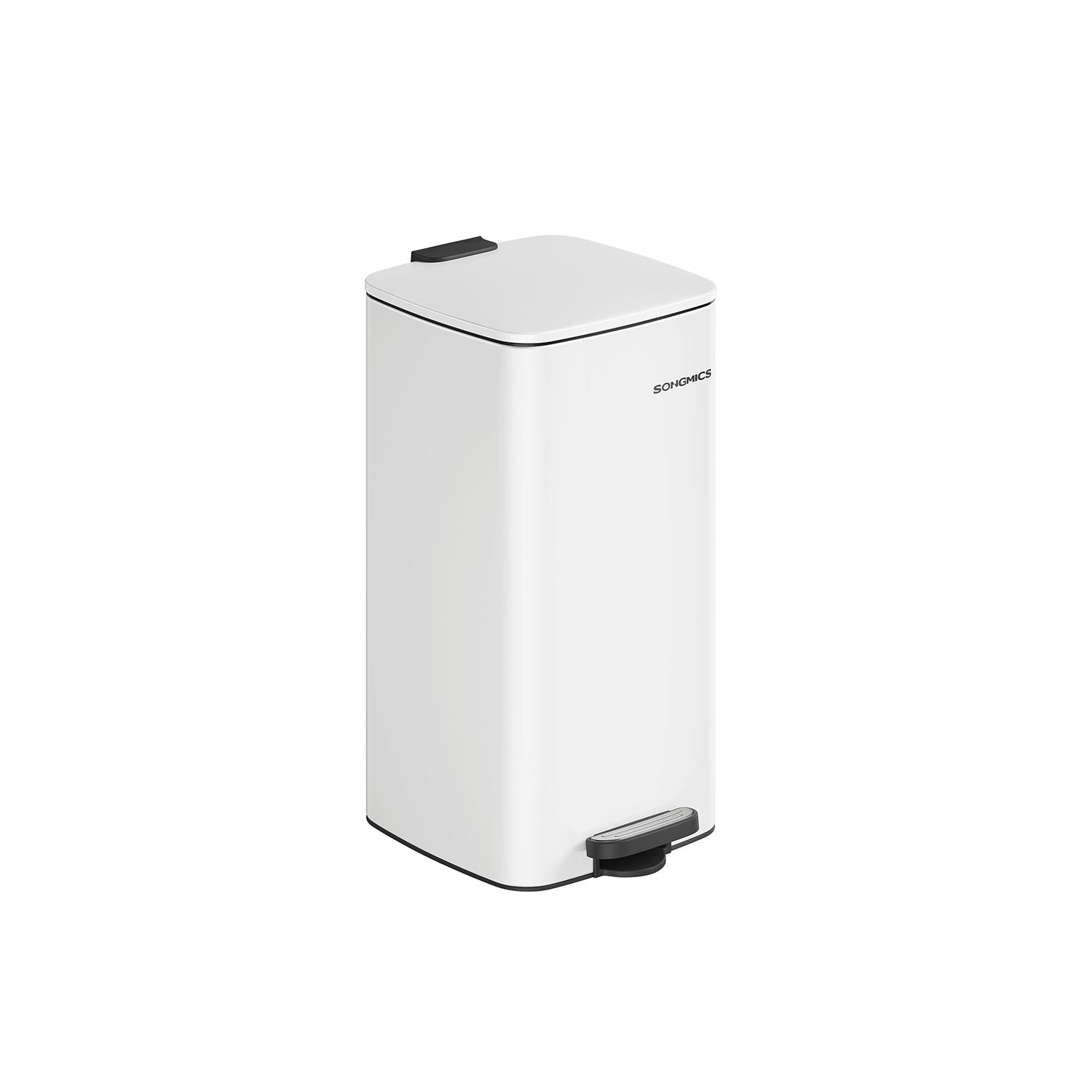 Garbage can 30 liters made of cloud white steel
