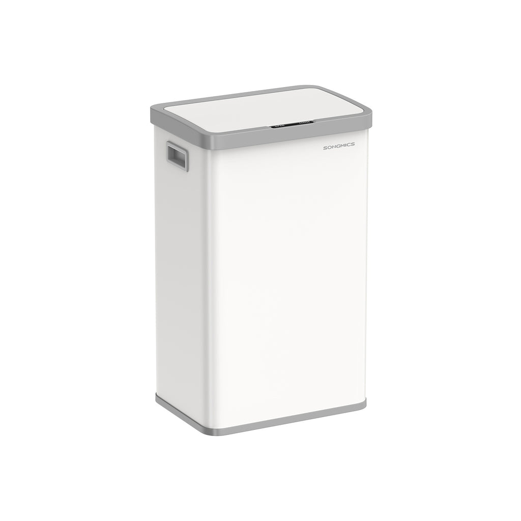 Garbage bin with motion sensor made from Staalwolkwit