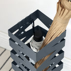 Umbrella box - Square - Metal - Anthracite
