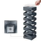 Umbrella box - Square - Metal - Anthracite