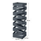 Umbrella box - Square - Metal - Anthracite