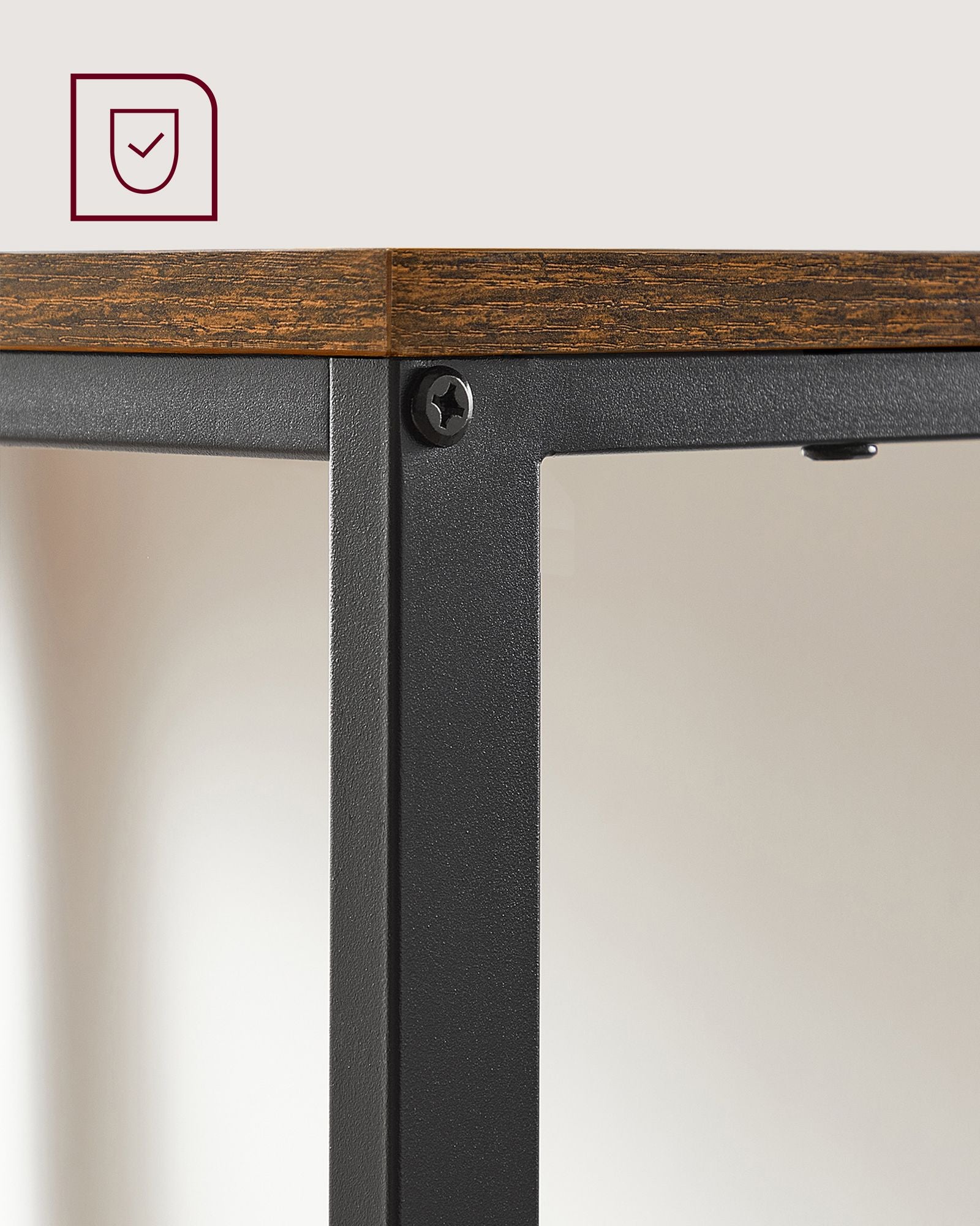 Bureau - Industrial Look - With 2 shelves