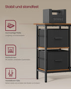 L-shaped desk-with 2 drawers-115 × 105 cm