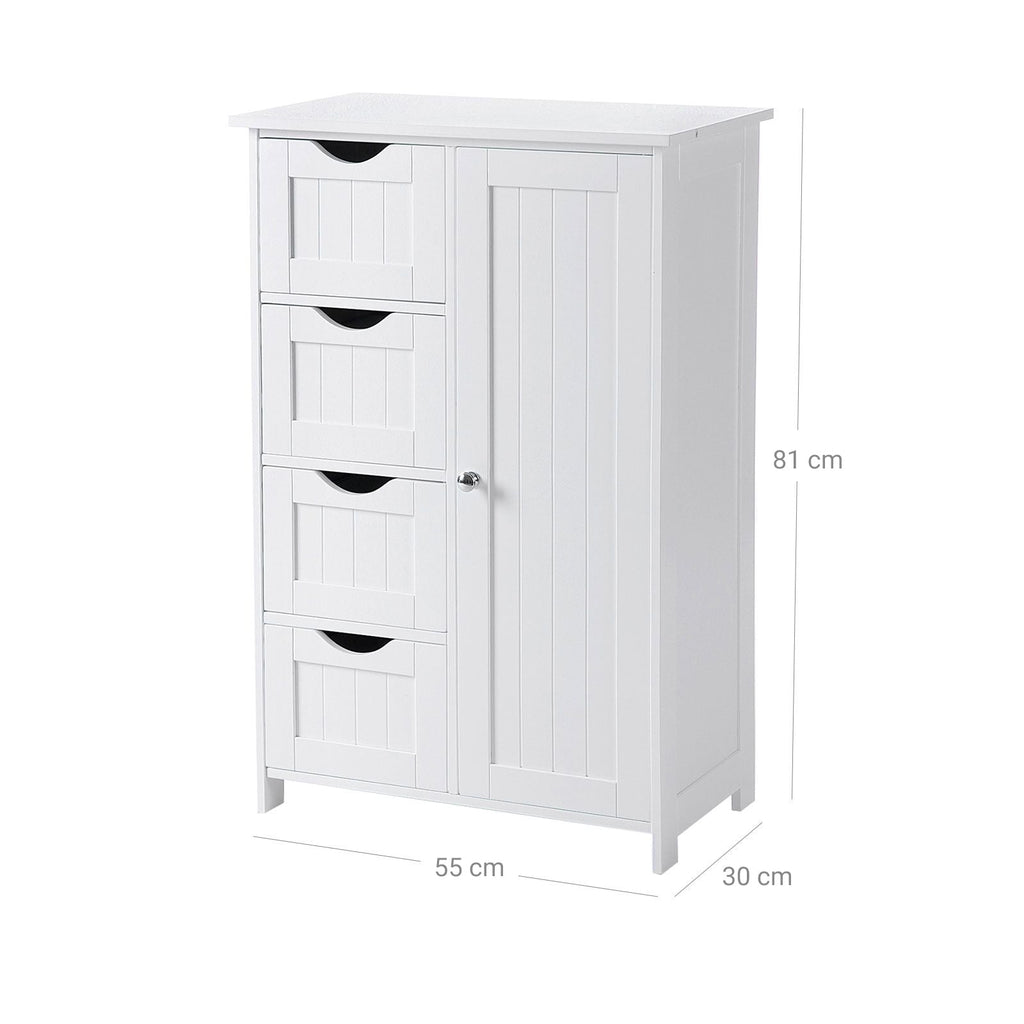 Bathroom Cabinet - Dresser - Beepercase - 4 Loads - White