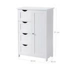 Bathroom Cabinet - Dresser - Beepercase - 4 Loads - White