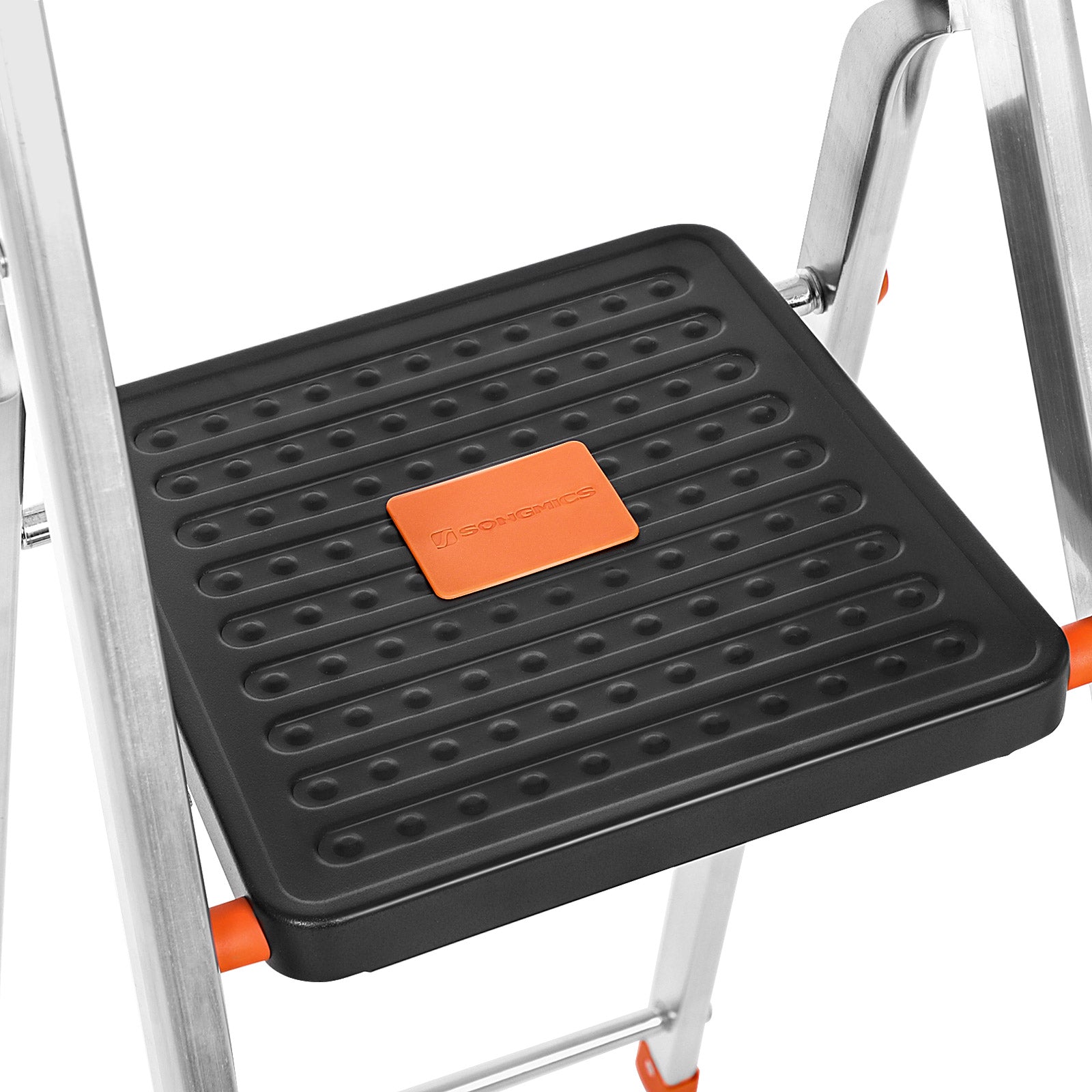 Ladder - Aluminum Ladder - 12 cm wide steps - Foldable - anti -slip - up to 150 kg