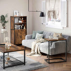 Sideboard - kitchen cupboard with 2 open compartments - Bookcase - Brown