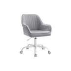 Office chair - Office chair - Velvet computer chair - height adjustable - Swivel chair - Gray