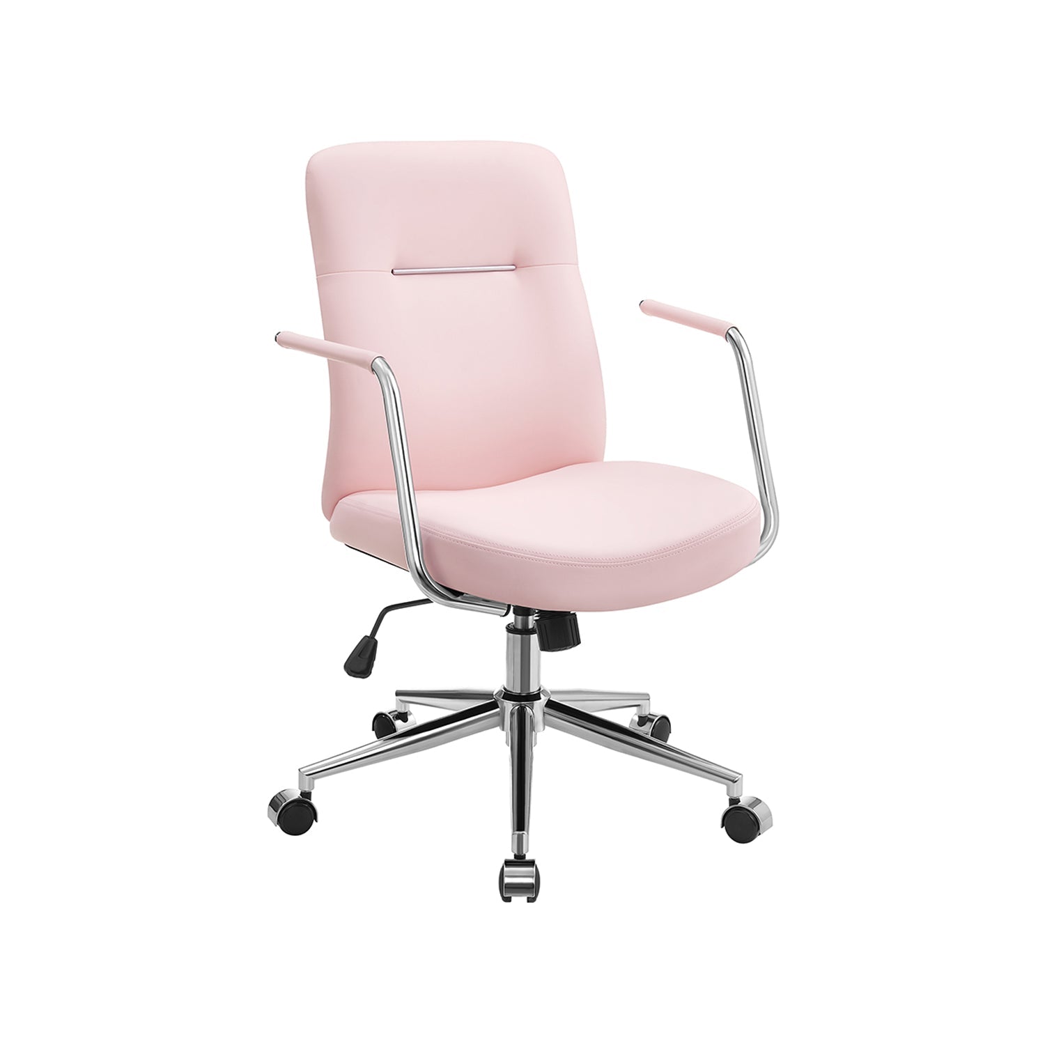 Office chair - with backrest & curved seat - ink -black