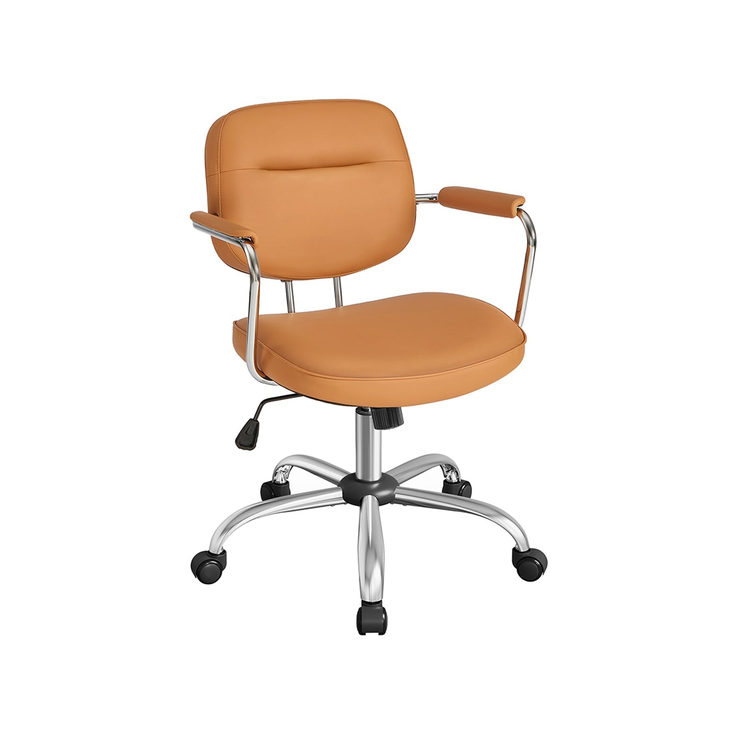 Office chair made of PU with armrests pigeon gray