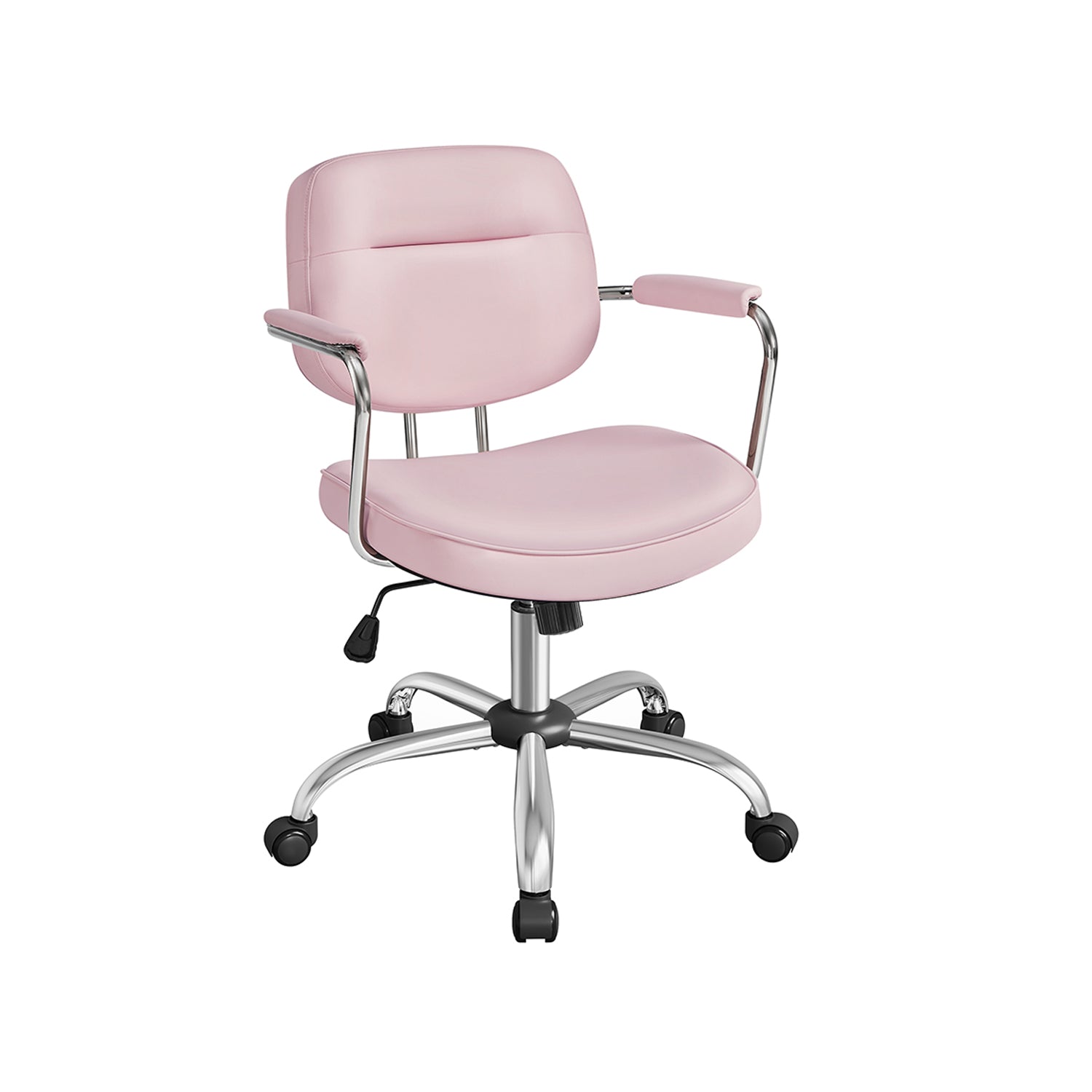 Office chair made of PU with armrests pigeon gray